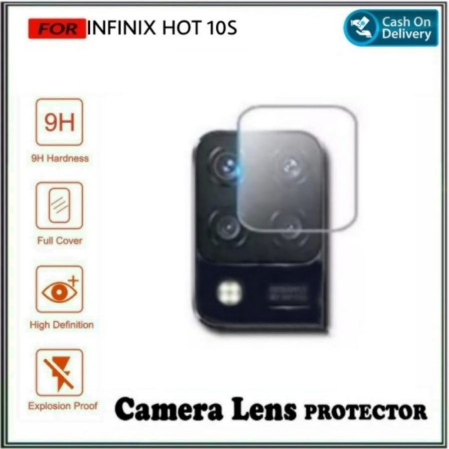 Infinix Hot 10S Tempered Glass Camera Anti Gores Kamera Bening - D2