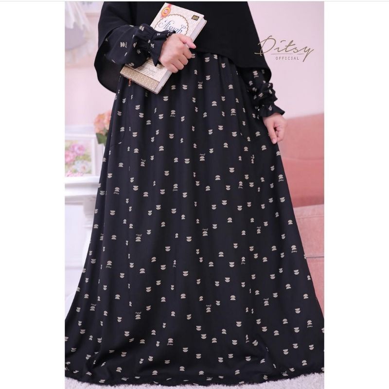 DITSY JANUARI 2022 - EVEOLEE BLACK SIZE M (DASTER/DRESS/GAMIS)