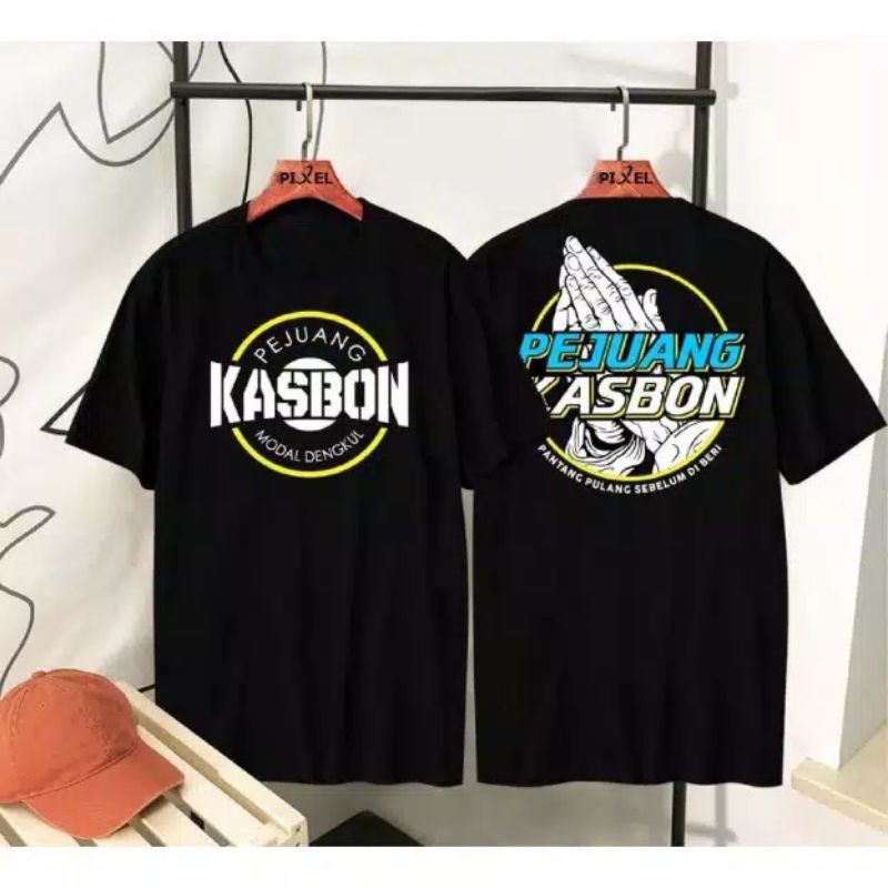 fourfashion - Kaos Pria Kaos Distro KASBON SALAM Black BC108