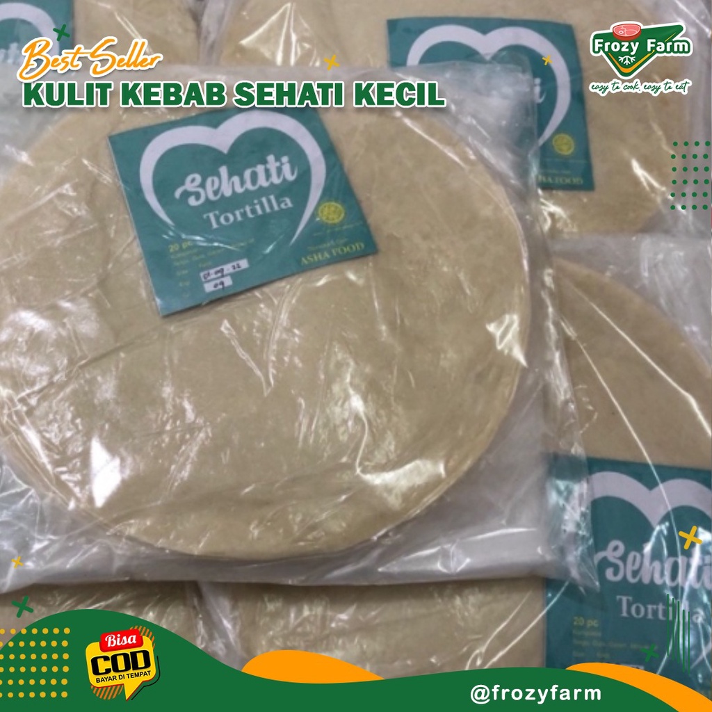 

Kulit Kebab Isi 20 Lembar/ Pack Ukuran Kecil