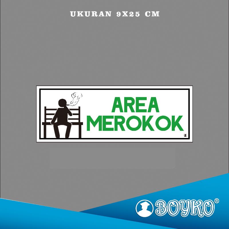 

Acrylic Sign/papan nama/Label Acrylic Area Merokok