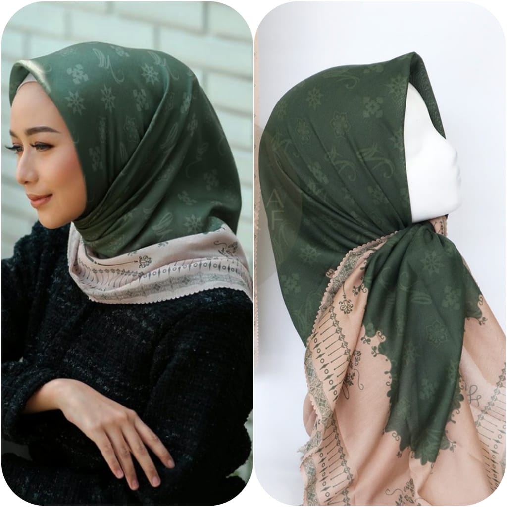 Hijab Denay/ Segiempat Denay/ Lasercut/ Denay/ Kerudung Motif Baru/ Jilbab Denay-DENAY MN