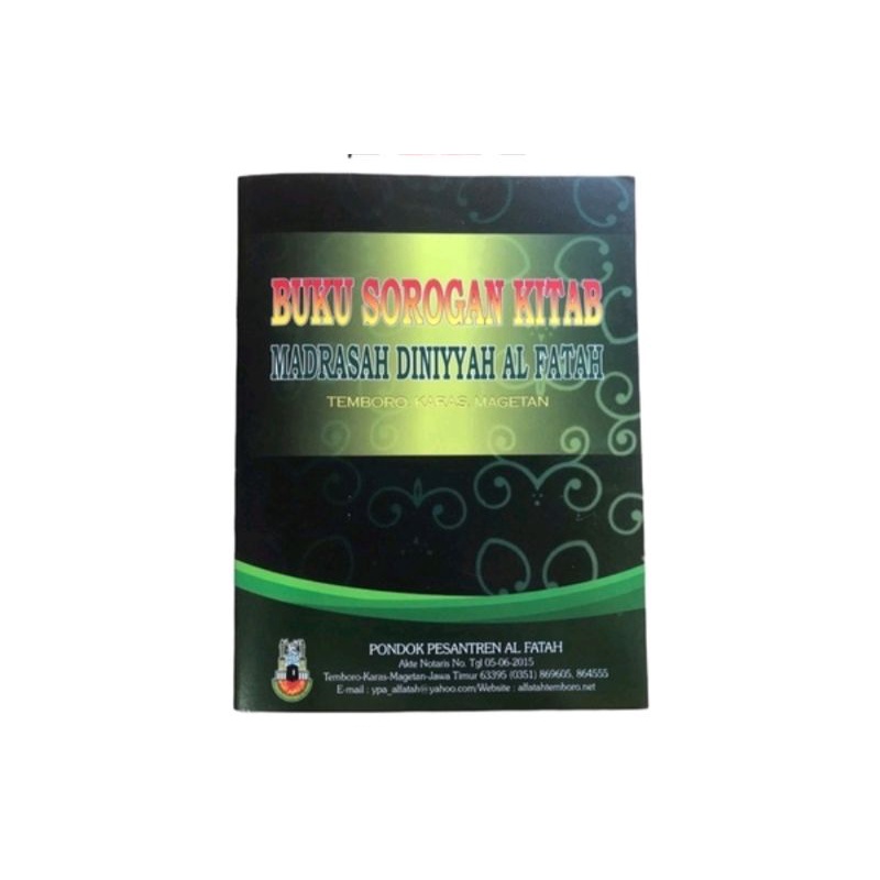 

buku setoran hafalan ponpes temboro