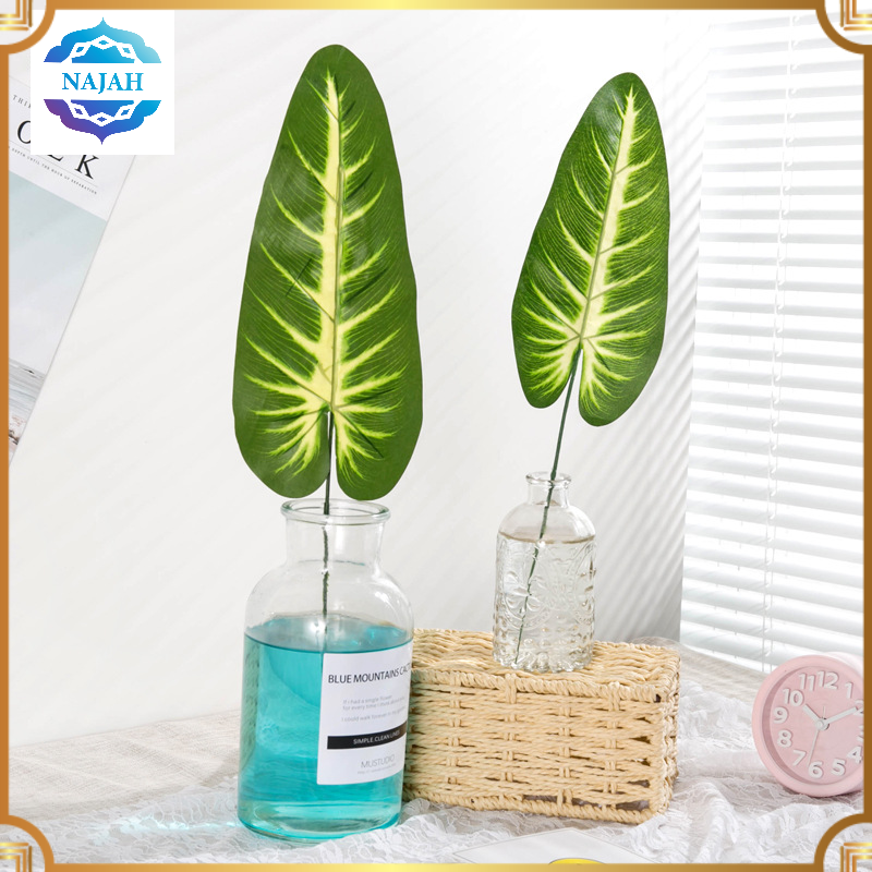 [✔COD] Daun Keladi Neon Daun Talas Kuping Gajah Daun Monstera Artificial Daun Palsu Tanaman Hias