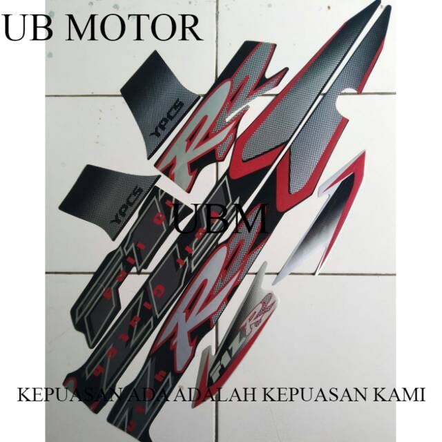 Stiker striping yamaha f1zr 2003 hitam