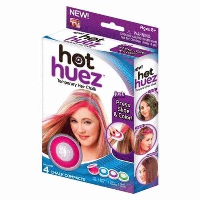 Hot Huez Pewarna  Cat  Rambut Temporer Aman Alami  TEMPORARY 