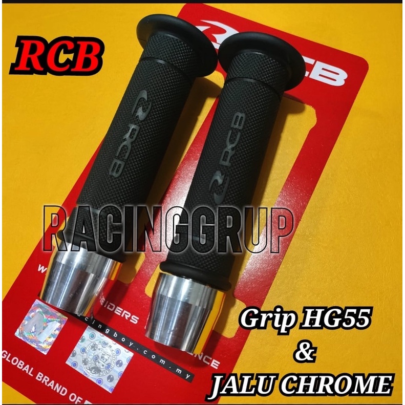 handgrip rcb original hg 55 sarung gas racing boy original hg55 + jalu stang chrome model pcx universal motor handle grip sarung gas racing boy original handgrip jalu rcb honda yamaha suzuki kawasaki rcb vespa sprint primavera