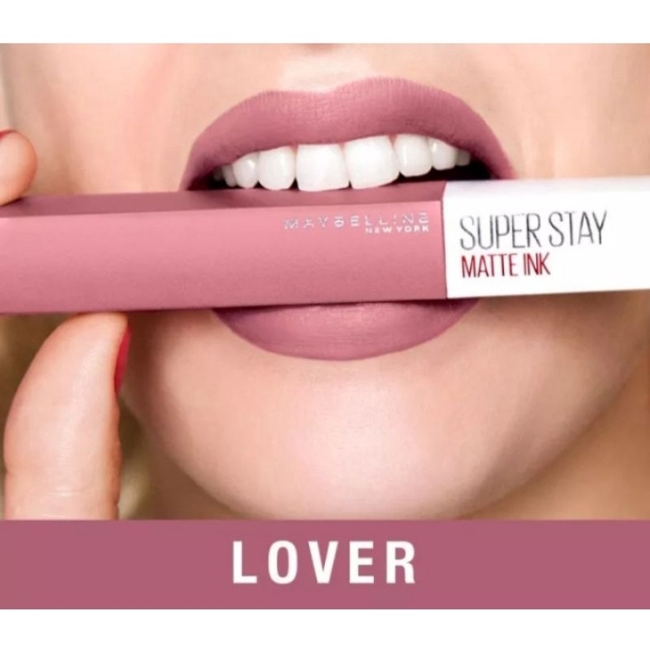 ORI 100% Maybelline Superstay Matte Ink Liquid Matte Lipstick Make Up Tahan Lama Hingga 24 Jam lipstik lipstick maybelin maybeline lipten maybeline my beline supertstay lipstik maybelline ori tahan lama lip matte maybelline original 220 Ambitios 385-15 Lover