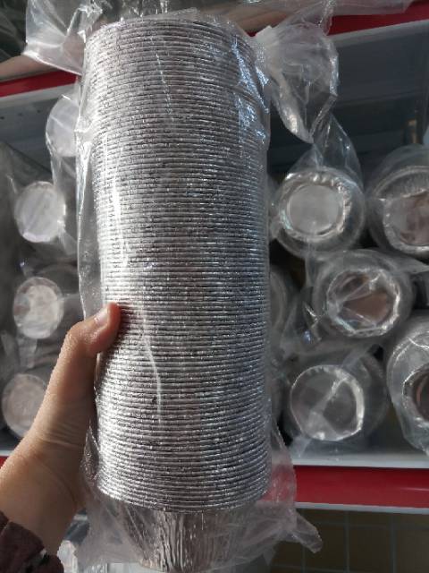 ALUMINIUM FOIL TRAY RX 145 / PASTEL KLAPERTART SCHOTEL / ROLL ( 100 PCS )