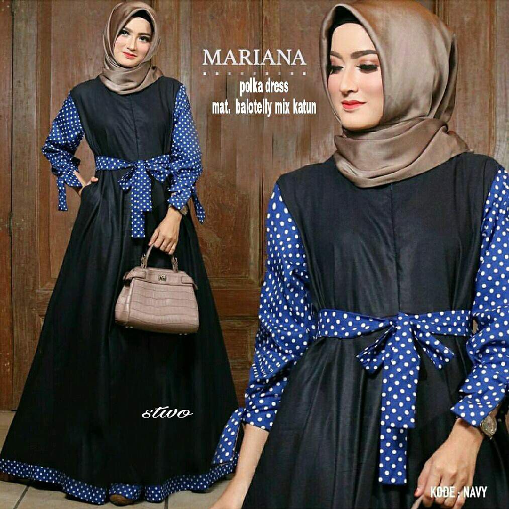 Dress Muslim Coupe Wanita - BHJ 0192 - Original Gareu Fashion