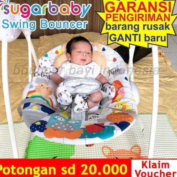 [Bouncer Bayi Indonesia] SWING BOUNCER Elektrik Baby Sugar baby Ayunan Bayi Baby Swing Otomatis (KOD