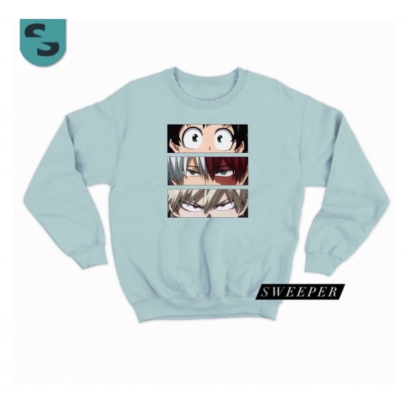 SWEEPER - TERLARIS BASIC SWEATER BOKU NO HERO ACADEMIA PRIA &amp; WANITA M-XL