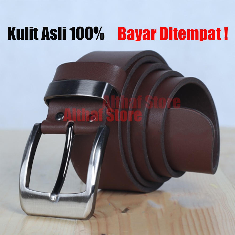 COWATHER IKAT PINGGANG PRIA Gesper Sabuk Pria Kulit Asli Sapi Penuh Pria Cow Leather Belts For Men