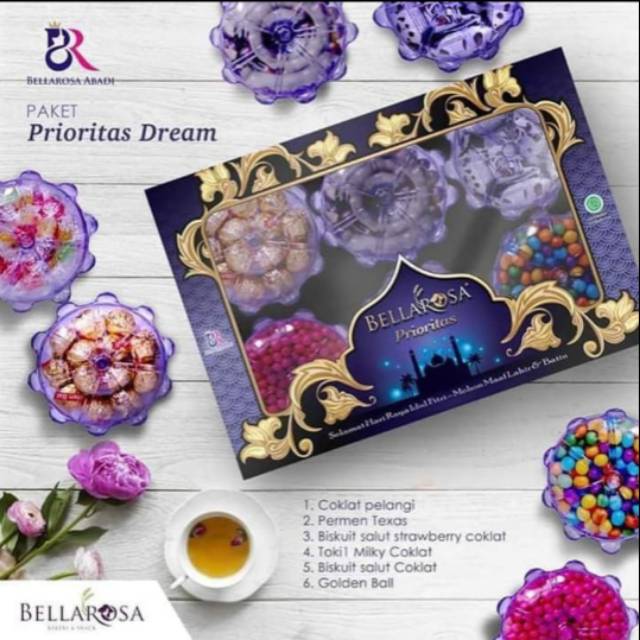 

Kue Lebaran / Parcel / THR Bingkisan Bellarosa Paket Prioritas Dream