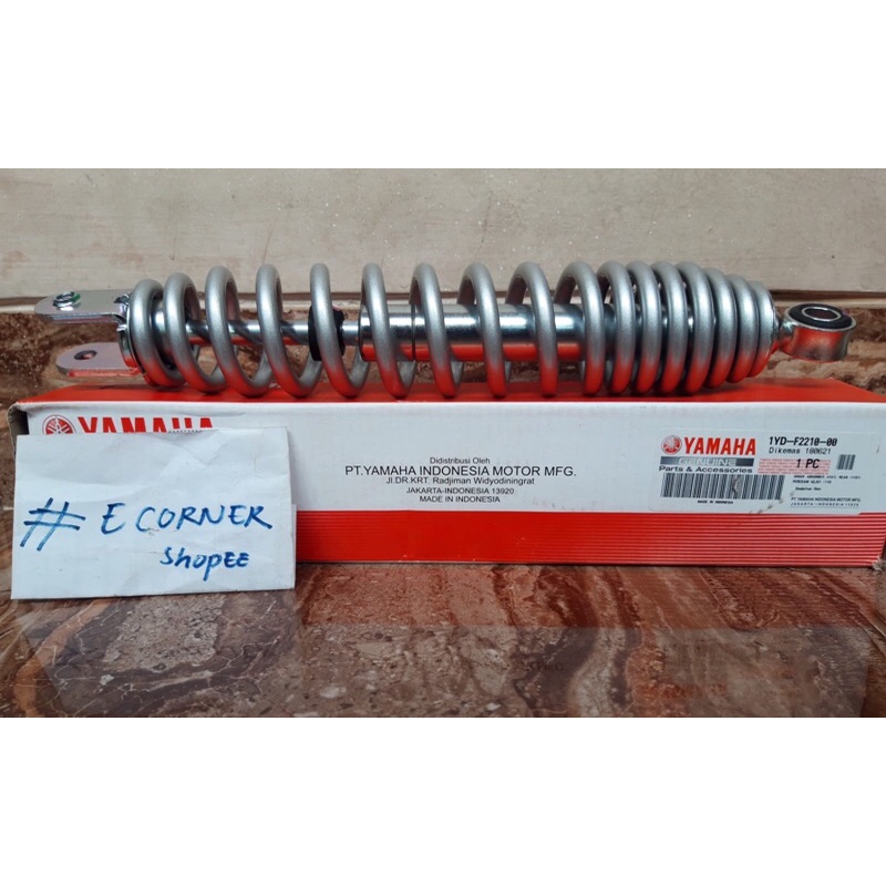 Shock Breaker Shockbreaker Belakang 1YD Silver Mio Fino Fi 125 - Asli Yamaha