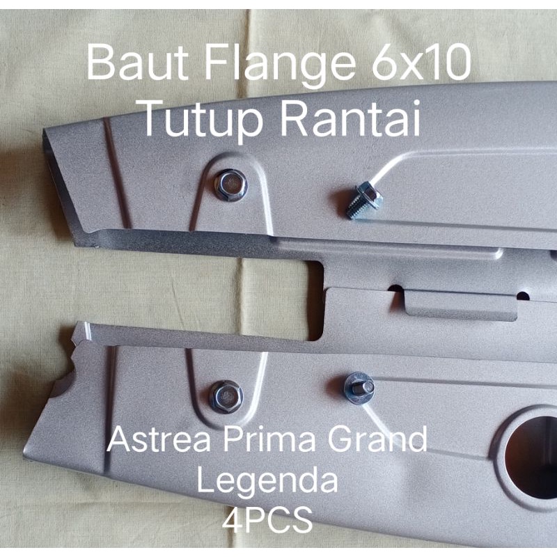 Baut 6x10 + Ring Tutup Rantai LOKAL Astrea Prima Grand Legenda (4set)