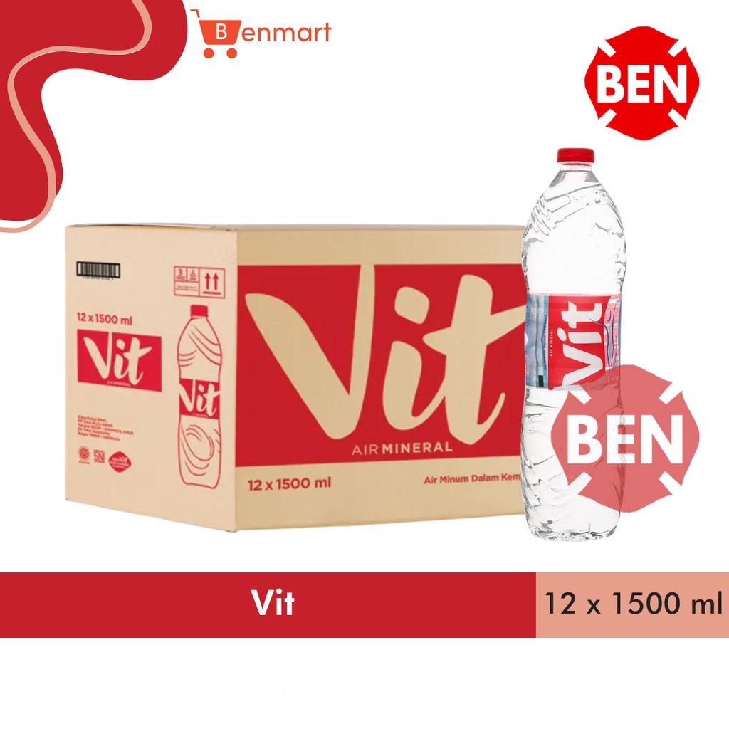 

Vit Botol 1500 ml 1500ml Dus isi 12 Botol - Dus 1,5 Liter 1,5L Air Besar