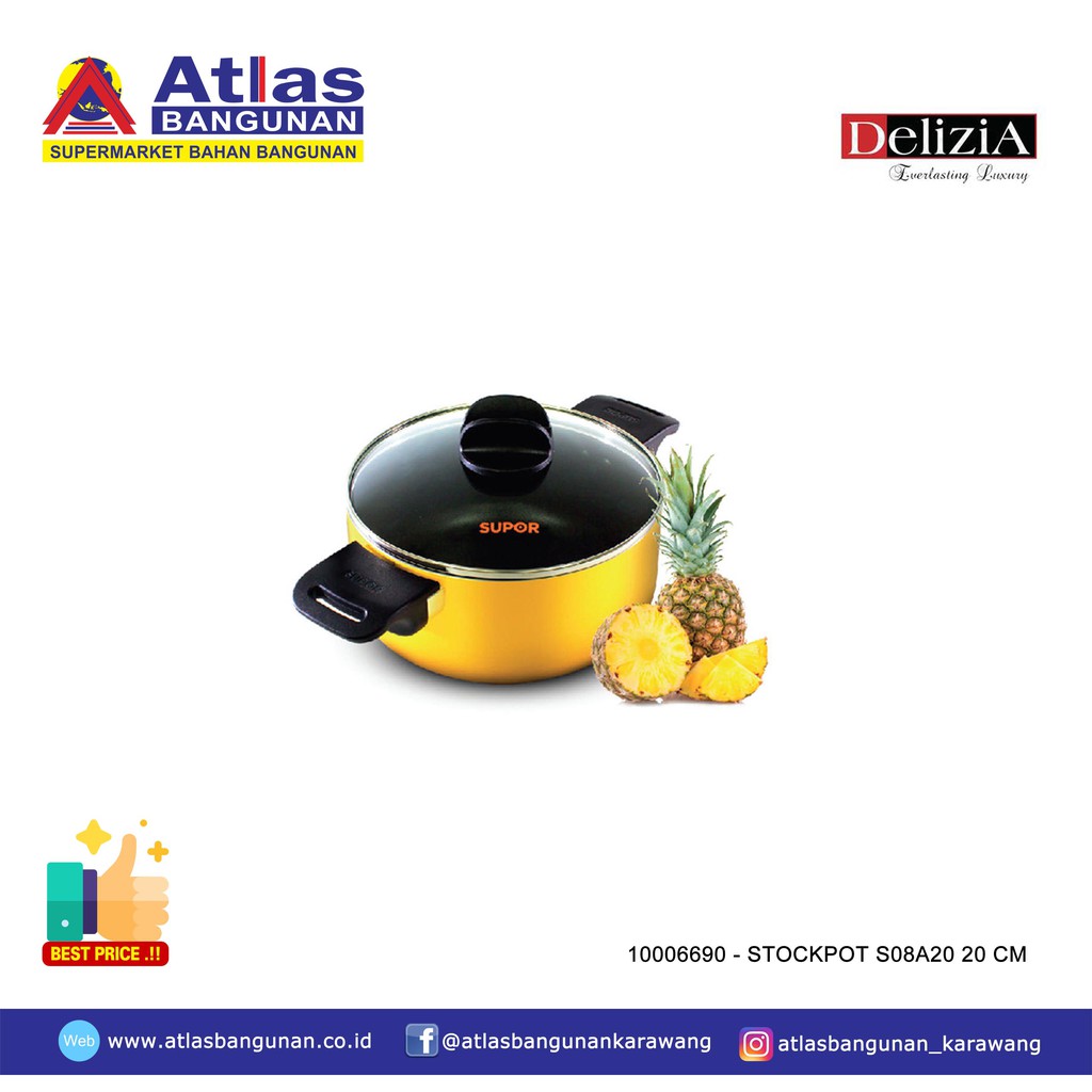 SUPOR Panci Stockpot Fruit Series S08A20 SUPOR - Panci Fruit Series Supor 20 cm