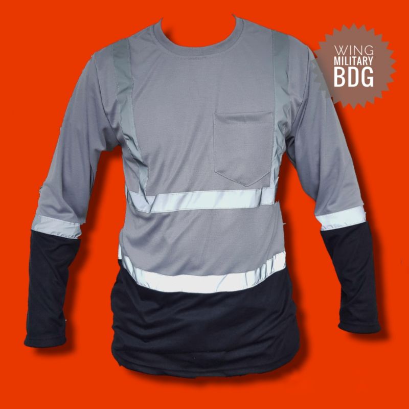 kaos safety proyek kombinasi scotlight cotton