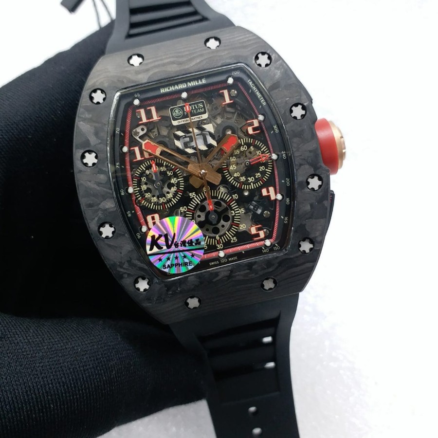 Flash Sale RM011 Lotus f1 Black Carbon 1:1 terbaik Garansi 1 th