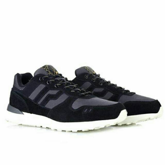 Sepatu Sneakers Piero Jogger Premium Shadow - Black/Raven/Off White