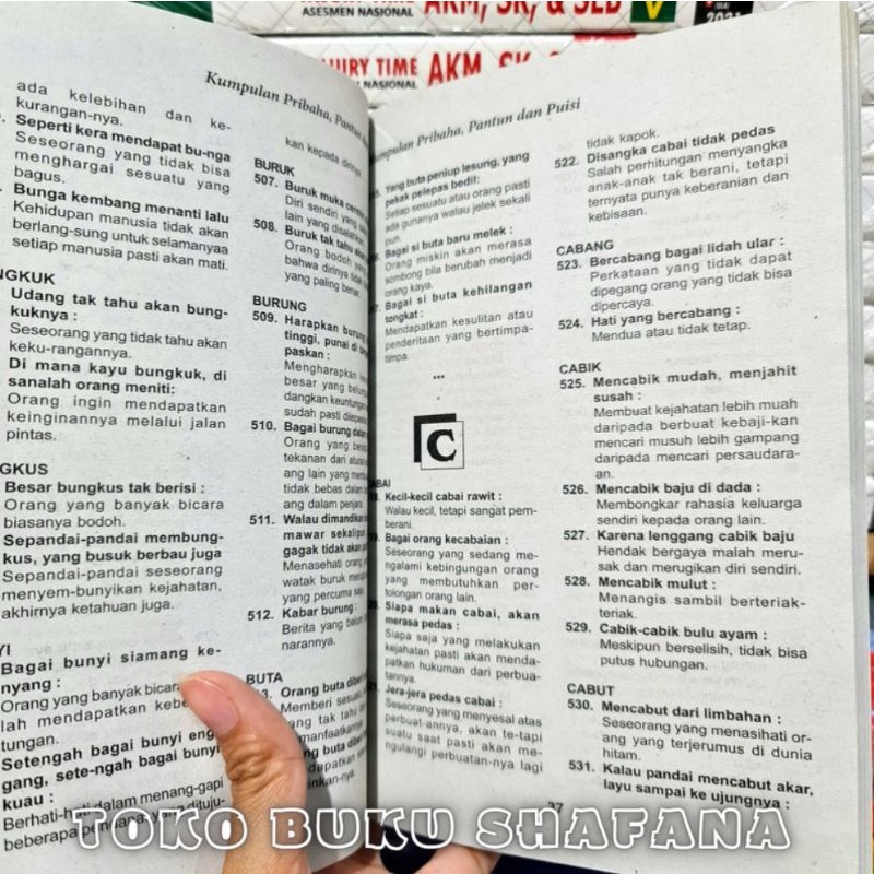 Buku Kumpulan Pribahasa Pantun dan Puisi Untuk SD SLTP SLTA DAN UMUM