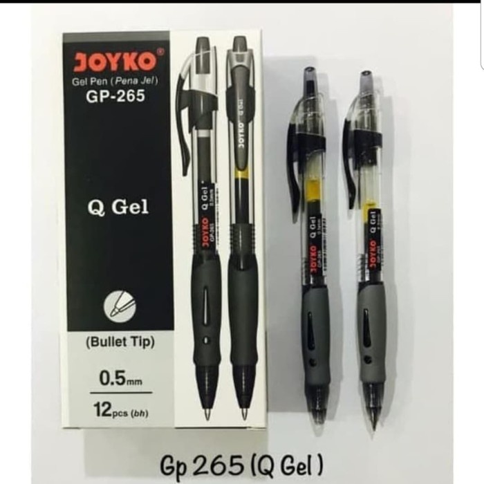 

Gel Pen / Pulpen / Pena Joyko GP-265 per 1 lusin / Q Gel / 0.5 mm / ballpoint joyko gp 265 / pulpen gel gp265