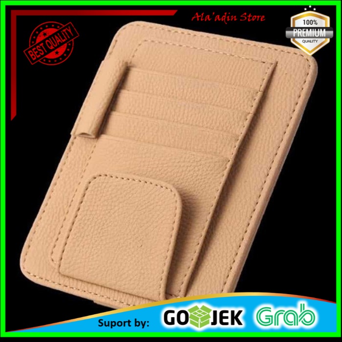 Cuci Gudang Dompet Kartu Mobil Car Sun Visor Holder