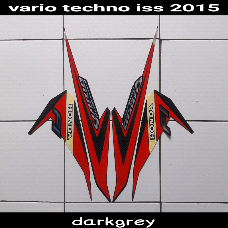 stiker motor vario techno iss 125 2015 darkgrey