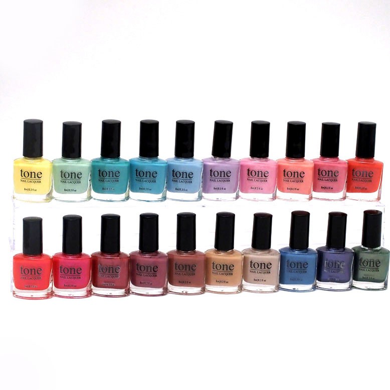 Kutek TONE Nail Polish BPOM Seri Warna Pastel Soft Mixed Color High Quality Paling Lengkap