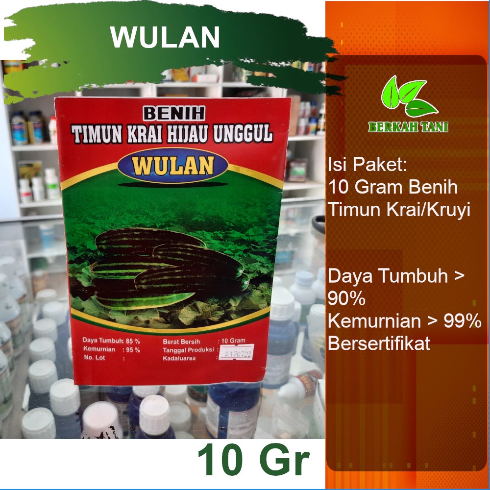 Benih Bibit Mentimun Timun Krai Kyuri Wulan 10 Gram