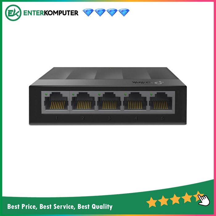 TP-Link 5-Port 10/100/1000Mbps Desktop Switch - LS1005G