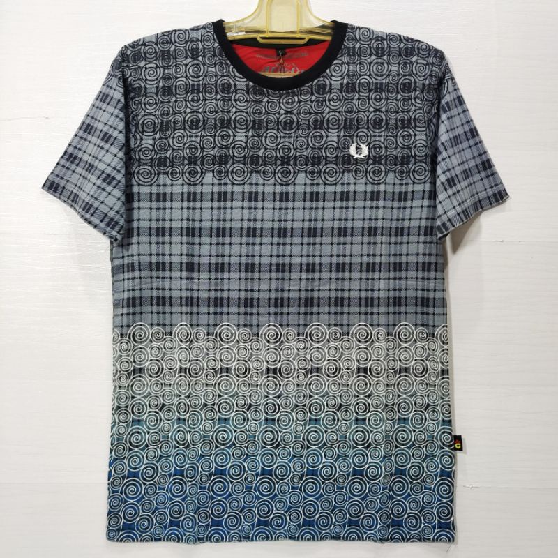 Kaos Oblong Full print Pria Lengan Pendek