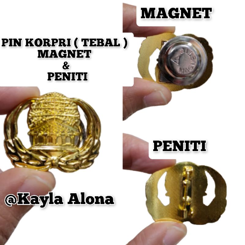 PIN KORPRI KUNINGAN PREMIUM ( TEBAL )