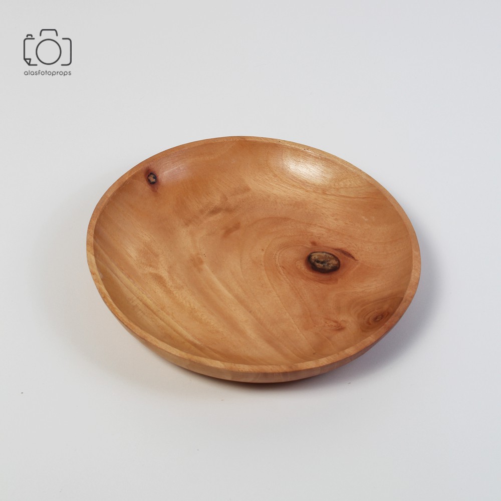 Piring Kayu Bulat / Piring Cantik / Properti Foto Produk | Shopee Indonesia