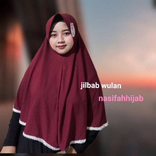 Jilbab WULAN Renda RANDOM Matt Jersey Airis || Nasifahhijab-1