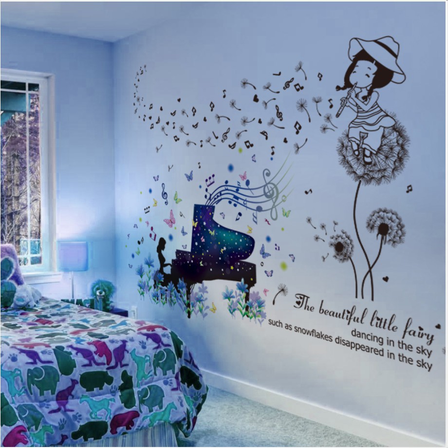  Stiker  Dinding 3D untuk Kamar  Tidur  Anak  Perempuan  
