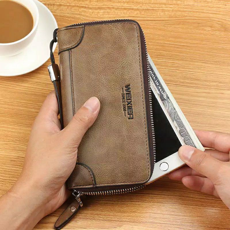MG- DOMPET PANJANG KUALITAS TINGGI KULIT ASLI WEIXIER ORIGINAL