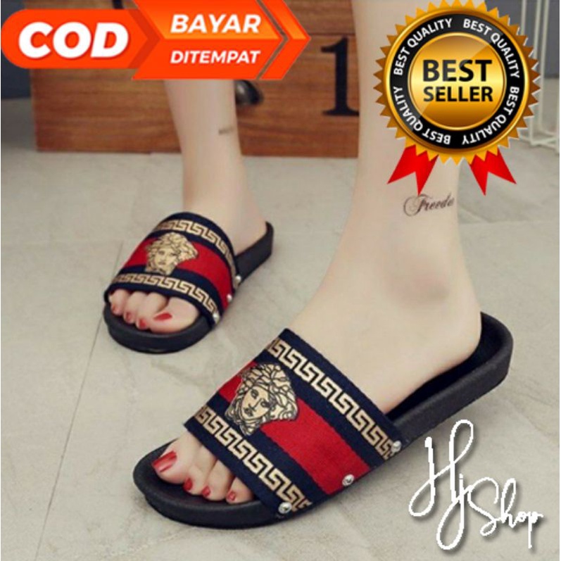 HJSHOP_ID - SANDAL KOKOP WANITA TERBARU MOTIF VERSACE