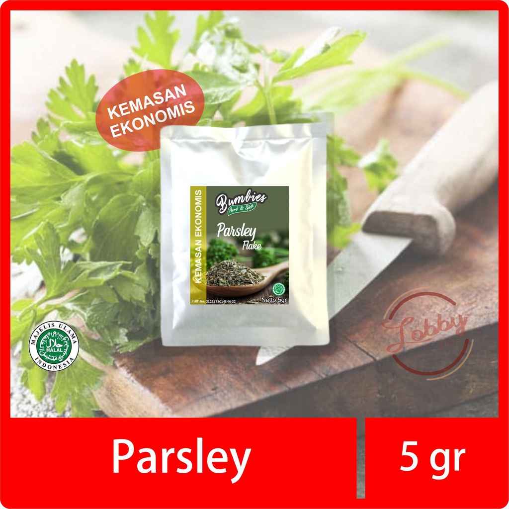 

Daun Parsley 5gr Bumbies Product Asli 100%/ Daun Parsley Premium/ Daun Parsley Murah/ Rempah Rempah