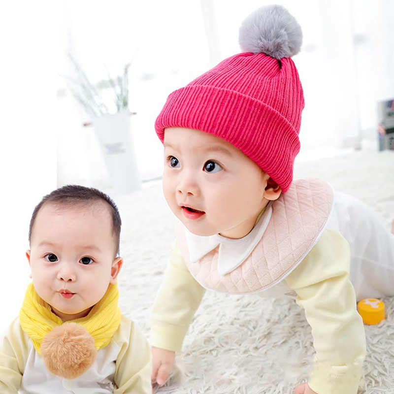 Topi Kupluk Rajut Hangat Bayi Laki Laki Perempuan Desain Hewan Lucu Untuk Musim Gugur Dingin