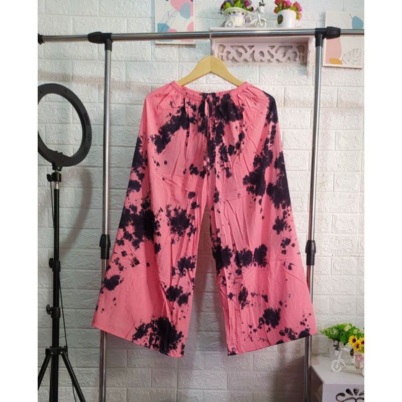 Celana Kulot Jumbo XXL Tie Dye Rayon Bali