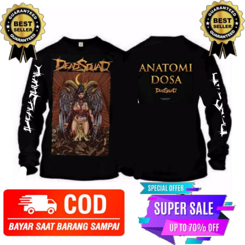 kaos band metal deadsquad pasukan mati