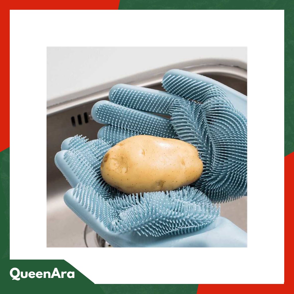 Xiaomi Mijia JJ Sarung Tangan Sikat Magic Silicone Cleaning Glove