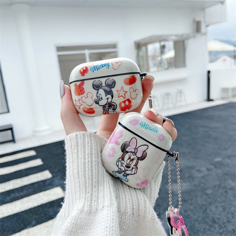 Case TPU Motif Mickey Minnie Mouse Cover airpods 1 2