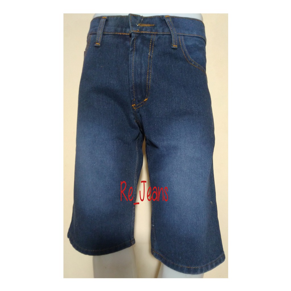 PROMO CELANA JEANS PENDEK PRIA / CELANA PENDEK WARNA HITAM, BIRU, DONGKER