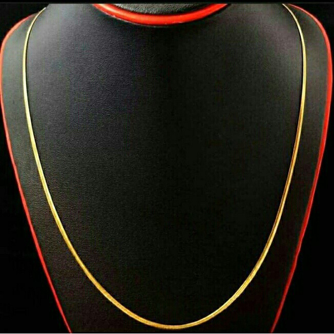 Kalung Belut Titanium 24k panjang 50 CM