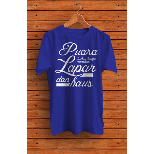 baju kaos dakwah islami pria wanita warna hitam Terbaru / GALETHA baju Dakwah puasa menahan lapar Ov