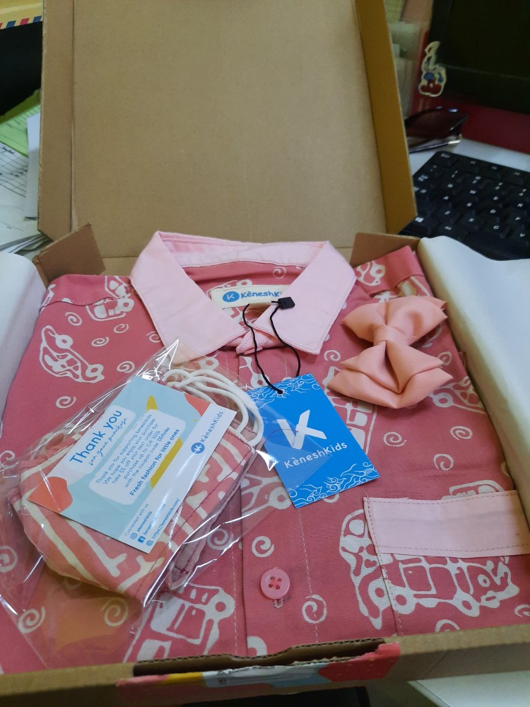 Kemeja Batik Anak Cowok / Laki Laki Keneshkids 1- 12 Tahun