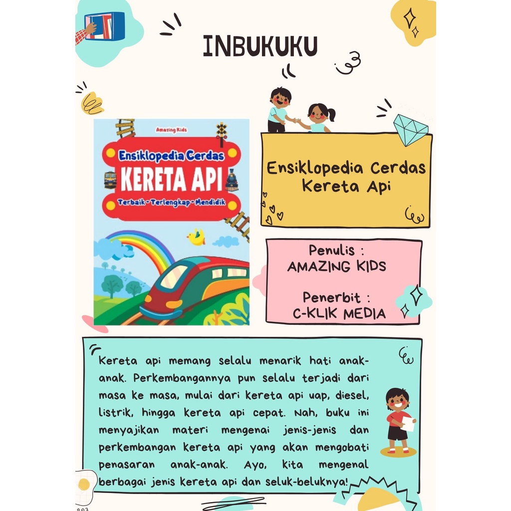 BUKU ANAK ENSIKLOPEDIA CERDAS KERETA API - ENSIKLOPEDIA ANAK